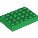 LEGO Verde Ladrillo 4 x 6 (2356 / 44042)