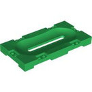 LEGO Verde Mattoncino 8 x 16 x 1.3 con Sliding Stand Fessura (41819)