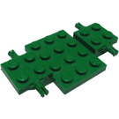 LEGO Groen Auto Basis 7 x 4 x 0.7 (2441 / 68556)