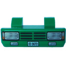 LEGO Green Car Grille 2 x 6 with Two Pins with Headlights and 'ID 3672' (45409)