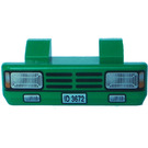 LEGO Green Car Grille 2 x 6 with Two Pins with Headlights and 'ID 3672' (45409 / 46029)