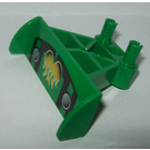 LEGO Green Car Spoiler 3 x 4 x 6 with Flame (30626)