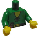 LEGO Grøn Slot Forestman med Bælte og Pouch Torso (973)