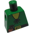 LEGO Verde Castillo Peasant Torso sin brazos (973)