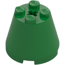 LEGO Verde Cono 3 x 3 x 2 con Orificio para eje (6233 / 45176)