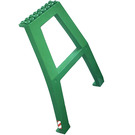 LEGO Vert Grue Support - Double avec rouge et blanc Danger Rayures (both sides) Autocollant (Sans clous sur croisillon, pas de trous d'essieu sur le dessus) (92086)