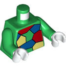 LEGO Green Crazy Quilt Minifig Torso (76382)