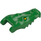 LEGO Green Crocodile Head with Yellow Eyes (18905 / 78323)