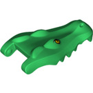 LEGO Green Crocodile Head with Yellow Eyes (18905 / 78323)