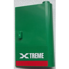 LEGO Green Door 1 x 3 x 4 Right with 'XTREME' Sticker with Hollow Hinge (58380)