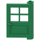 LEGO Green Door 1 x 4 x 5 with 4 Panes with 2 Points on Pivot (3861)