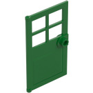 LEGO Groen Deur 1 x 4 x 6 met 4 Ruiten en Nop Handvat (60623)