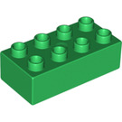 LEGO Groen Duplo Steen 2 x 4 (3011 / 31459)