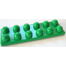 LEGO Groen Duplo Primo Plaat 6 x 2 x 1/2 (31133)