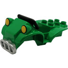 LEGO Green Duplo Quad/Bike Body with Black Handlebars and Yellow Headlights (55886 / 89689)