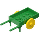 LEGO Groen Fabuland Wheelbarrow (2 Wielen)