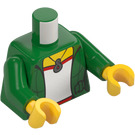 LEGO Grön Fei Minifigur Kropp med skjorta utan rynka (973 / 76382)