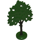 LEGO Green Flat Painted Oak with Hollow Base