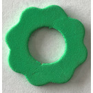 LEGO Green Foam Flower Small 3 x 3 with hole in center