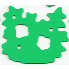 LEGO Green Foam Part Scala Bush with 2 Cutouts and 3 Holes