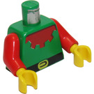 LEGO Grün Forestman Torso mit Maroon Collar und rot Arme (973)