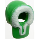 LEGO Green Fur-Lined Hood with White Fur (83449 / 83450)