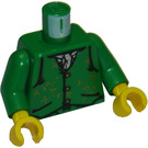 LEGO Vihreä Gilderoy Lockhart Vartalo jossa Vihreä Käsivarret ja Keltainen Kädet (973 / 73403)