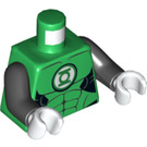 LEGO Groen Groen Lantern met Wit Handen Minifiguur Torso (973 / 76382)