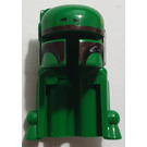 LEGO Green Helmet with Rocket Pack for Boba Fett with Boba Fett Colors , Dark Red Highlights (30380)