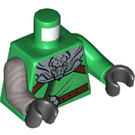 LEGO Groen Hero Lloyd Minifig Torso (973 / 76382)