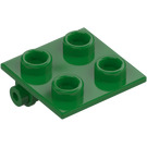 LEGO Grønn Hengsel 2 x 2 Topp (6134)