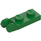 LEGO Groen Scharnier Plaat 1 x 2 met Vergrendelings Vingers met groef (44302)