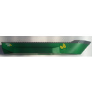 LEGO Green Hull 14 x 51 x 6 with Dark Stone Gray Top with 'FARM LINE' (Both Sides) Sticker (62791)
