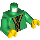 LEGO Grün Hutchins Minifig Torso (973 / 76382)