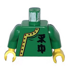 LEGO Groen Jing Lee the Wanderer Torso met Green Armen en Geel Handen (973)