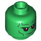 LEGO Groen Martian Manhunter Minifigure Hoofd (Verzonken Solid Stud) (3626 / 20269)