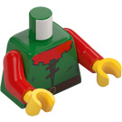 LEGO Vihreä Pienoishahmo Vartalo (973 / 76382)