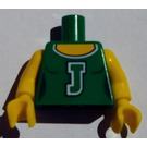 LEGO Vihreä Pienoishahmo Vartalo jossa Cheerleader J (973)