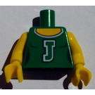 LEGO Groen Minifig Torso met Cheerleader J (973)