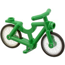 LEGO Green Minifigure Bicycle with Wheels and Tires