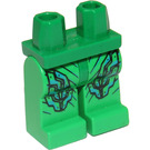 LEGO Groen Minifigure Heupen en benen met Plates en Lines (3815)