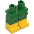 LEGO Grön Minifigur Höfter och ben med Gul Boots (21019 / 79690)