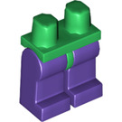 LEGO Vert Minifigurine Les hanches avec Dark Violet Jambes (73200 / 88584)