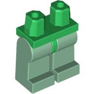 LEGO Grøn Minifigur Hofter med Sandgrøn Ben (3815 / 73200)