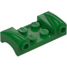 LEGO Green Mudguard Plate 2 x 4 with Headlights and Curved Fenders (93590)