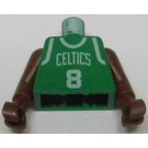 LEGO Zielony NBA player, Antoine Walker, Boston Celtics Tułów