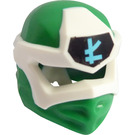 LEGO Grün Ninjago Wrap mit Weiß Maske mit Lloyd Ninjago Logogram
