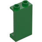 LEGO Grønn Panel 1 x 2 x 3 med sidestøtter - hule knotter (35340 / 87544)