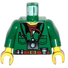 LEGO Groen Pippin Reed Torso met Green Armen en Geel Handen (973)
