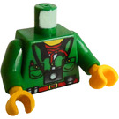 LEGO Green Pippin Reed Torso with Green Arms and Yellow Hands (973 / 73403)